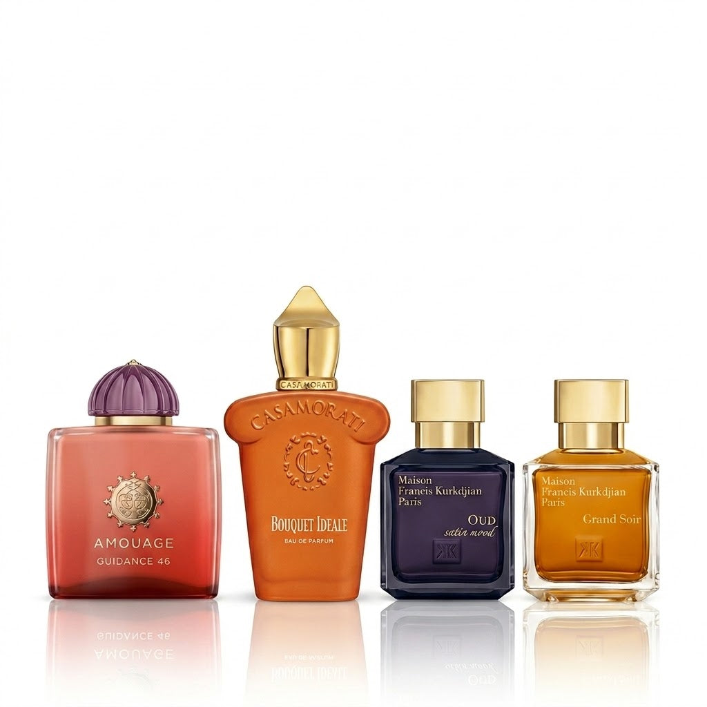 4 db-os parfümszett | Guidance 46, Bouquet Ideale, Oud Satin Mood e Grand Soir