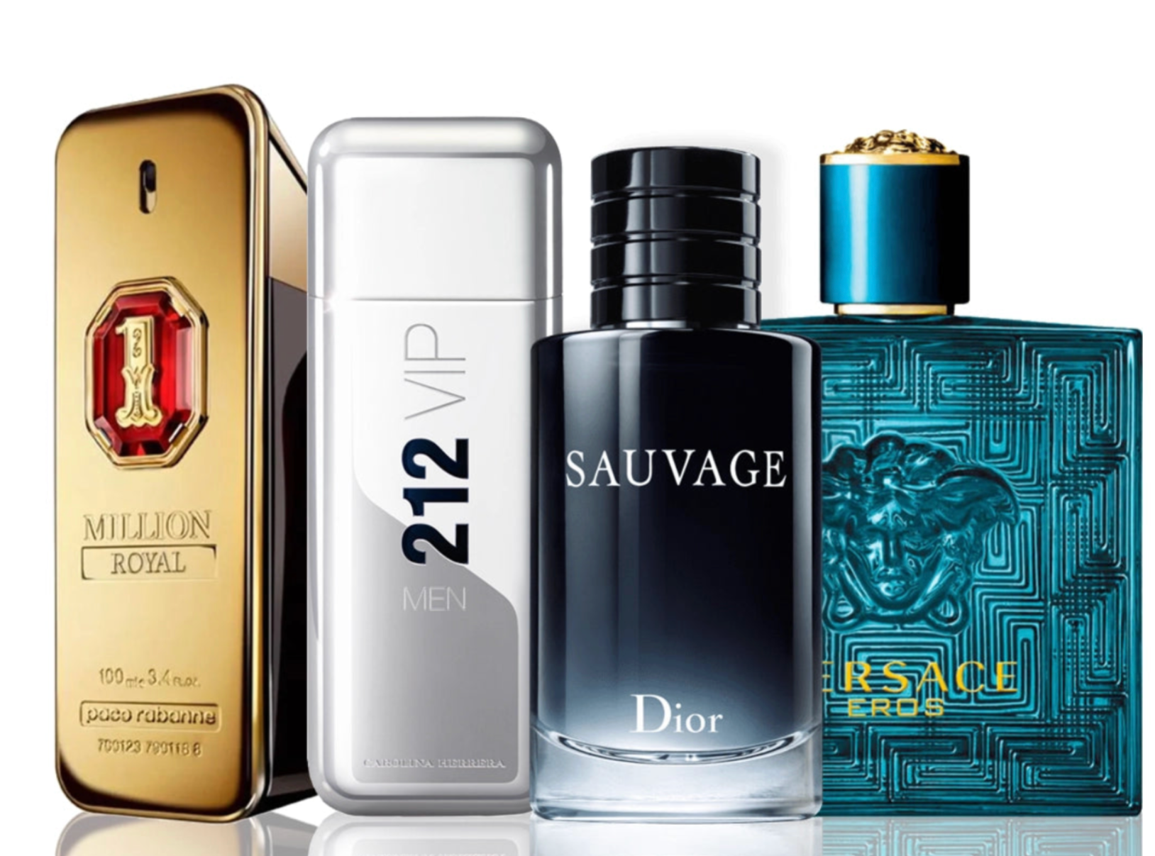 4 db-os parfümszett | One Million Royal + 212 VIP Men + Sauvage Dior + Versace Eros 100 ml