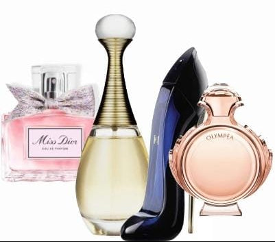 4 db-os parfümszett | Miss Dior + J'adore + Good Girl + Olympéa – 100 ml